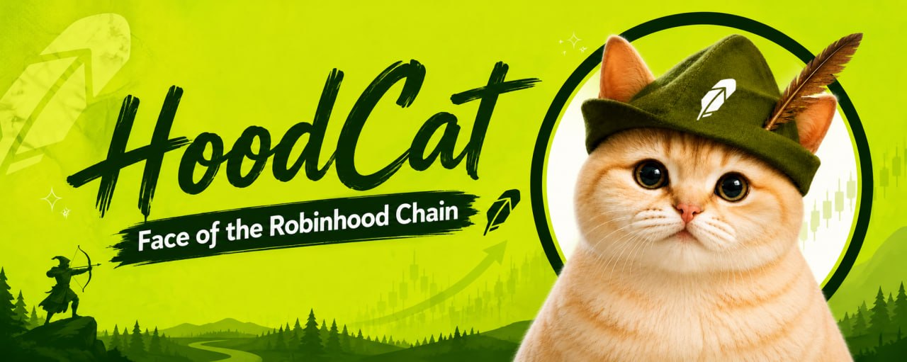 HoodCat, face of Robinhood Chain